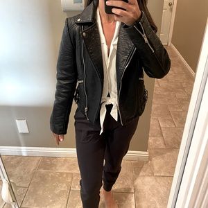 Faux Leather Moto Jacket Forever 21